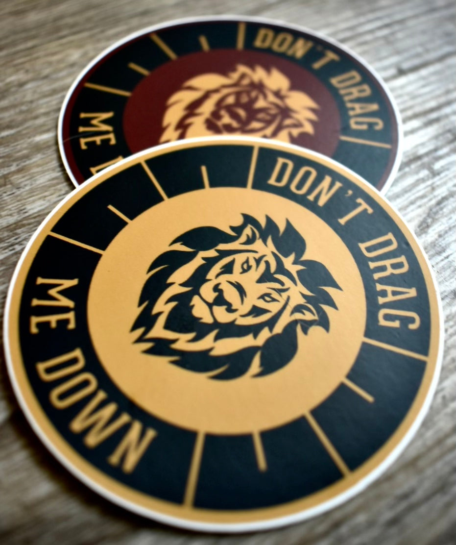 Don't Drag Me Down Stickers (2 pack)