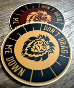 Don't Drag Me Down Stickers (2 pack)