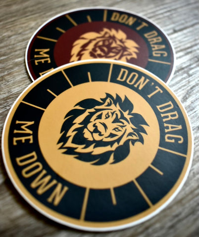 Don't Drag Me Down Stickers (2 pack)