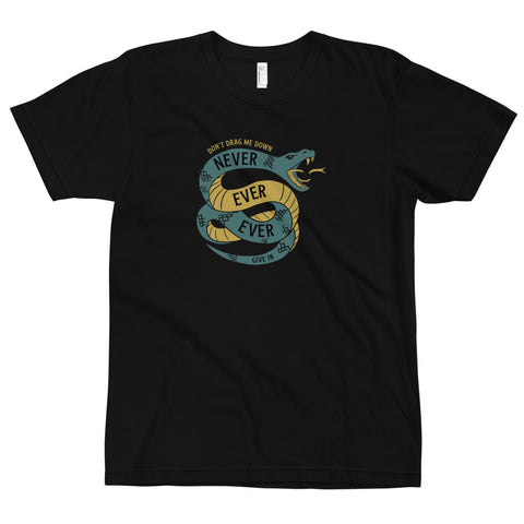 "NEVER, EVER, EVER GIVE IN"- Unisex T-Shirt